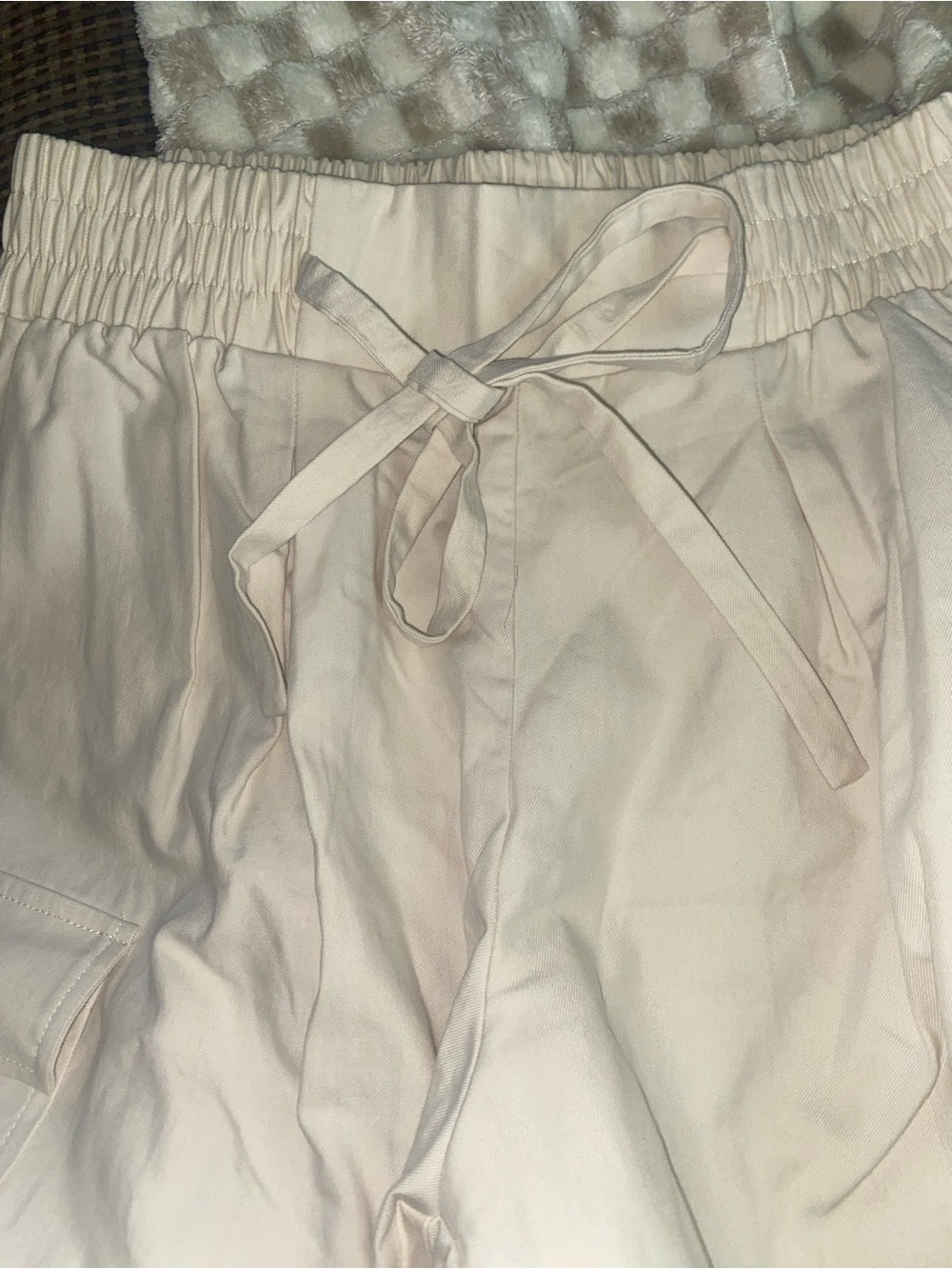 Sienna Sky Wide Leg Pants 
Women's Small Cargo Cream NEW - Picture 3 of 5